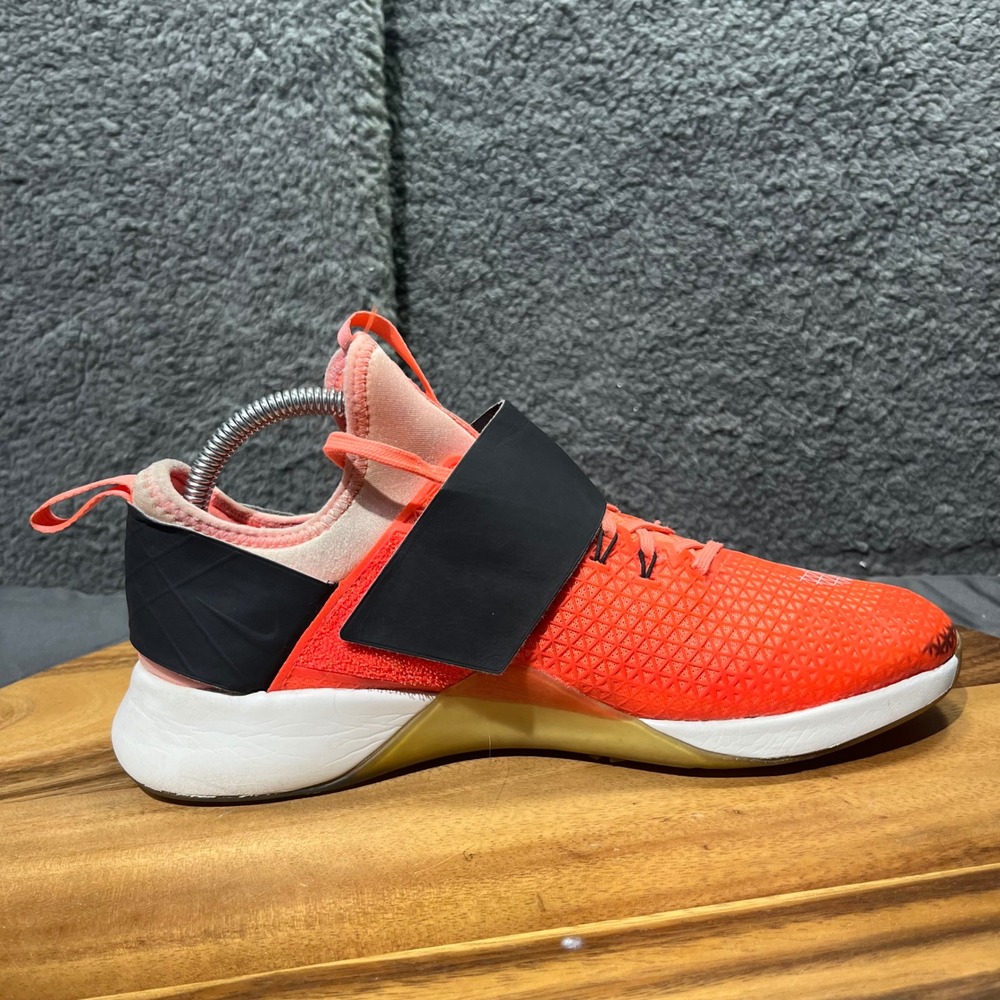 Nike Metcon DSX‎ Flyknit 2 Mens Orange Black Cross Training Shoes Size 8 - Picture 8 of 14